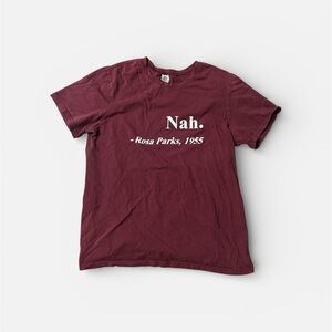 Studio Y Burgundy Statement Tee